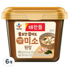 CJ Haechandle 好餐得 只用水煮也很柔和順口的味噌大醬, 450g, 6個