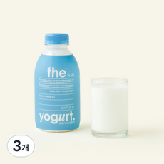 무항생재 인증 레 제주 더 요거트 플레인, 3개, 1개입, 500ml