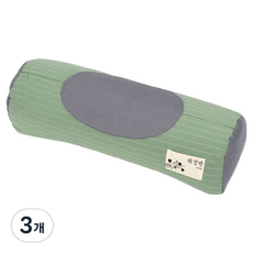 순잠 수면 메밀 곡선 경추베개, 그린, 3개