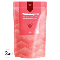 Orbe 喜馬拉雅粉紅鹽 細鹽 補充包, 3個, 250g