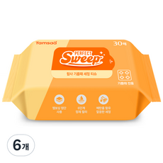Tamsaa 油汙清潔濕紙巾 30入, 6個