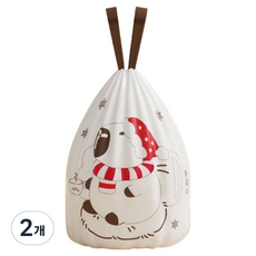 Taminayo 可愛塑膠袋 聖誕水豚 45 x 45 cm 78入, 2個, 15L