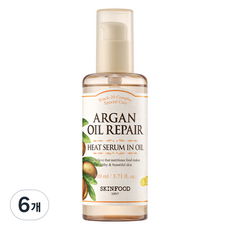 SKINFOOD 摩洛哥堅果油修護Plus熱感精華油, 6個, 110ml