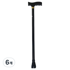 ACE 초경량 일자 2단 지팡이, 블랙, 6개