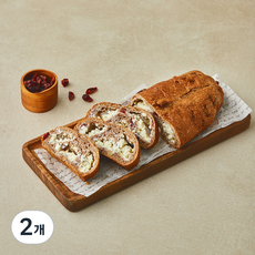 브로드카세 발효종 통밀 크랜베리 크림치즈깜바뉴, 310g, 2개, 1개입