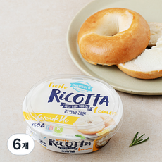 덴마크 리코타 치즈 레몬, 150g, 1개입, 6개