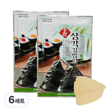 CHUNGSANEA FOOD 青山 三角飯糰用海苔 2包+三角飯糰模具, 20g, 6組