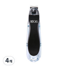 보카스 회전 손톱깎이 NC-3020, 블랙, 4개