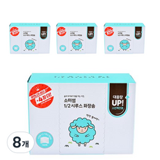 소미썸 1/2 시루스 대용량 화장솜 160매+4매 X 4, 8개, 164개입