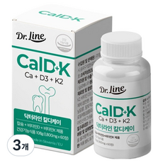 닥터라인 칼디케이 Ca D3 K2, 60정, 3개