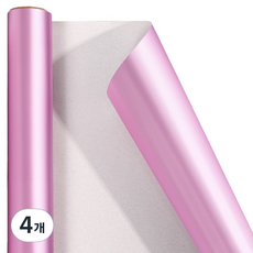 모던앳 메탈 종이롤 포장지 3m, 핑크, 4개