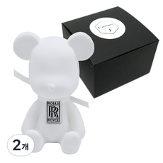 라띠크제이 엠블럼베어 차량용 방향제 롤스로이스 화이트 + 블랙체리 5ml 리필 세트, 2개