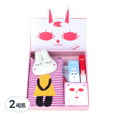 recipebox Happy Box孩童用彩妝 6件組, 包包（隨機）+2個兒童面膜包+美甲活力天空+唇蠟筆+日常防曬氣墊, 2組