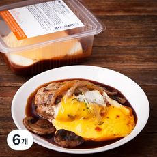 더반찬 더블치즈 함박스테이크, 180g, 6개