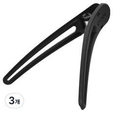 SEVENPM 瀏海真梳子根部蓬鬆髮夾, 黑色, 3個