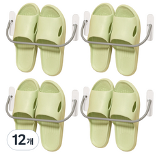 MONACO OLIVE 免鑽孔Pico拖鞋架, 12個, 灰色