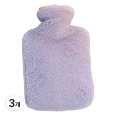 푸트로랩 부드러운 폴리커버 PVC 보온 물주머니 퍼플 500ml, 3개