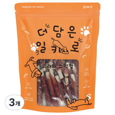 SMPET 강아지 더담은 일키로 오리와 스틱껌 수제간식, 오리, 1kg, 3개