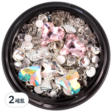 MEIBROWN NB Kidult 藝術罐11 珍珠銀色混合 美甲鑽飾, NK18011(銀色), 2套