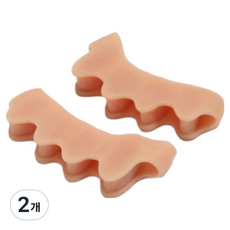 Luneon 簡約腳趾環 膚色 2入, 2個