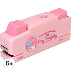 바이하츠 마이멜로디 스테펀 10호 스테플러 1공 펀치, 연핑크, 6개