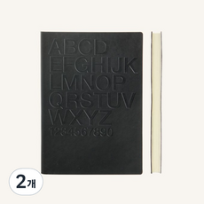 시그니처 구텐베르크 노트북, 헬베티카(블랙) A5, 2개