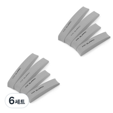 블럭마트 EVA 차량용 문콕방지가드 4p 세트, 그레이, 6세트