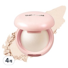 더샘 글램 퍼펙션 베이크드 하이라이터 5.5g, WH01 프로스티 쉘, 4개
