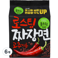 풀무원 고추기름 로스팅 짜장면 117g, 24개