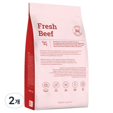 본아페티 강아지 플러스 프레시 비프 기능성 사료, 소+간, 1kg, 2개