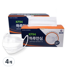고리형 황사방역 마스크 성인용 KF94, 50매, 4개, 화이트