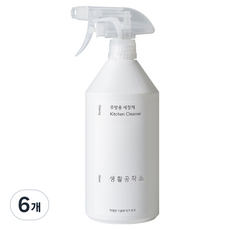 생활공작소 주방용 세정제, 6개, 750ml