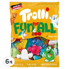 Trolli Fun For All 軟糖, 100g, 6個