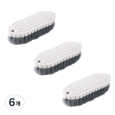 꼬까 유연한 갓템 청소솔, 6개, 그레이