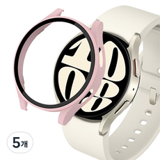 아이엠판다 갤럭시워치 액정보호 하드 풀커버 케이스 40mm, 로즈핑크, 5개