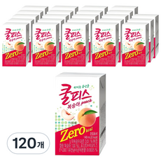 동원 쿨피스 복숭아 제로, 140ml, 120개
