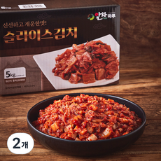 알찬마루 슬라이스김치, 5kg, 2개