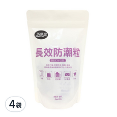 巧易潔 長效防潮粒重量包 食品級矽膠 防潮防霉, 175g, 4袋