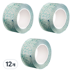 알로데 스팽글 버블 양면테이프 3cm x 5m, TYPE02 그린, 12개