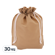 봄91 SYP 부직포 스탠드 복주머니 20 x 28 cm, 베이지, 30개입