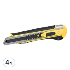 KDy 橡膠握把自動回彈磁吸美工刀 KC-18A, 4個