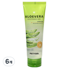 프리티스킨 알로에베라 수딩 젤, 6개, 250ml