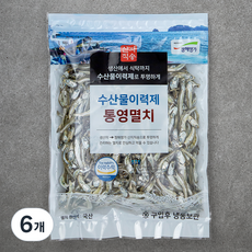 청해명가 수산물이력제 통영멸치 조림용, 200g, 6개
