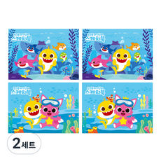 몽땅 핑크퐁 뜯어쓰는 스케치북 4권, 345 x 248 mm, 26매, 2세트