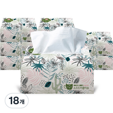 BonitaGoods 柔軟美容紙巾 2層, 200張, 18個