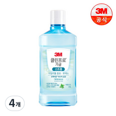 쓰리엠 클린프로 구강청결제 스트롱, 1L, 4개