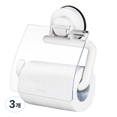 흡착식 회전형 휴지걸이 R, 화이트, 3개