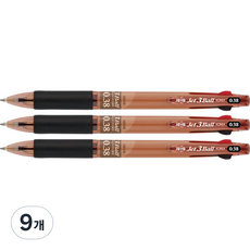 JAVAPEN Jet 3色3色原子筆 0.38mm, 棕色, 9個