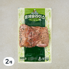 미스터덕 훈제오리 허브갈릭맛, 500g, 2개