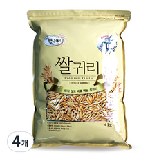 참귀리 프리미엄 쌀귀리, 4kg, 4개